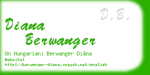 diana berwanger business card